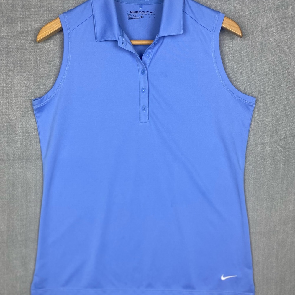 Nike Women's Blue Sleeveless Tank Top